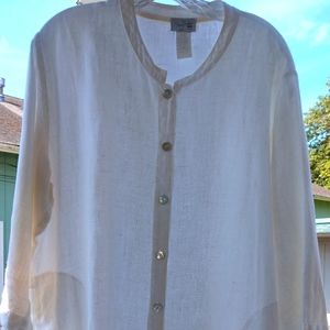 Mosaic linen top